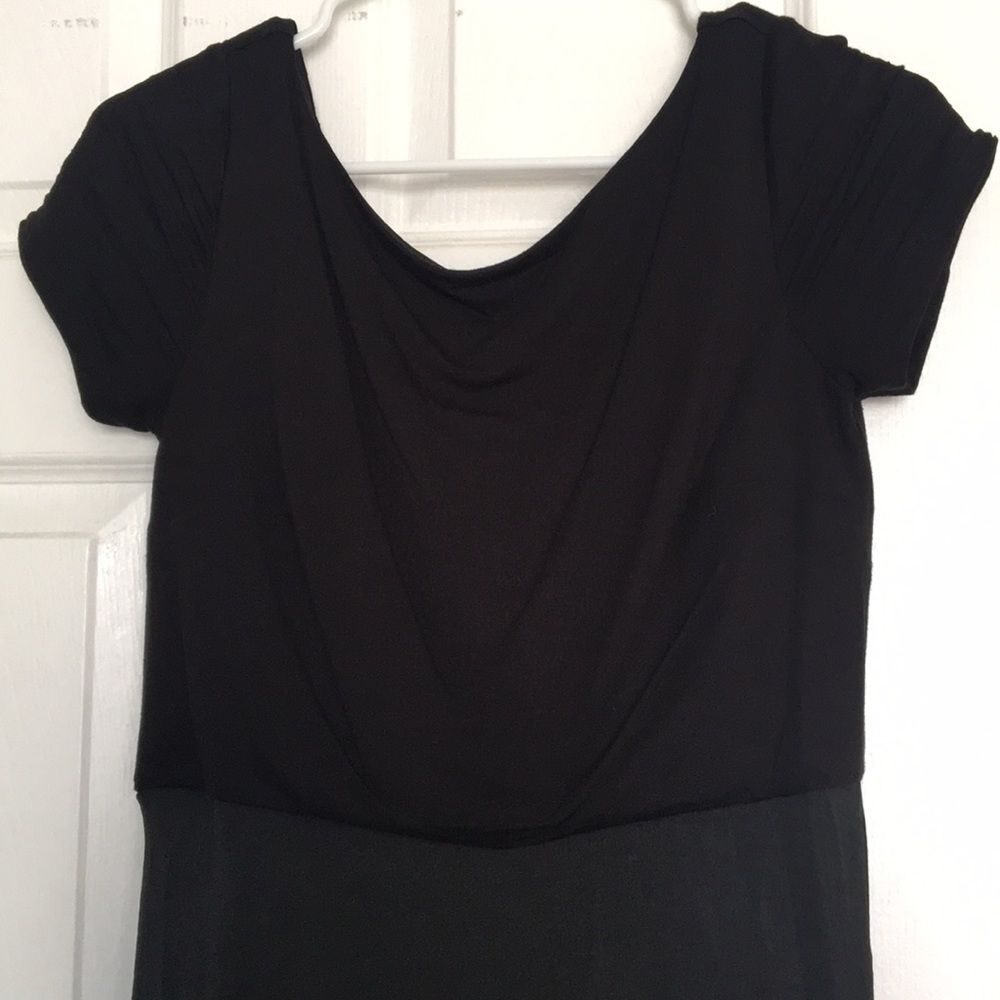 Loft Two Toned Black Dress